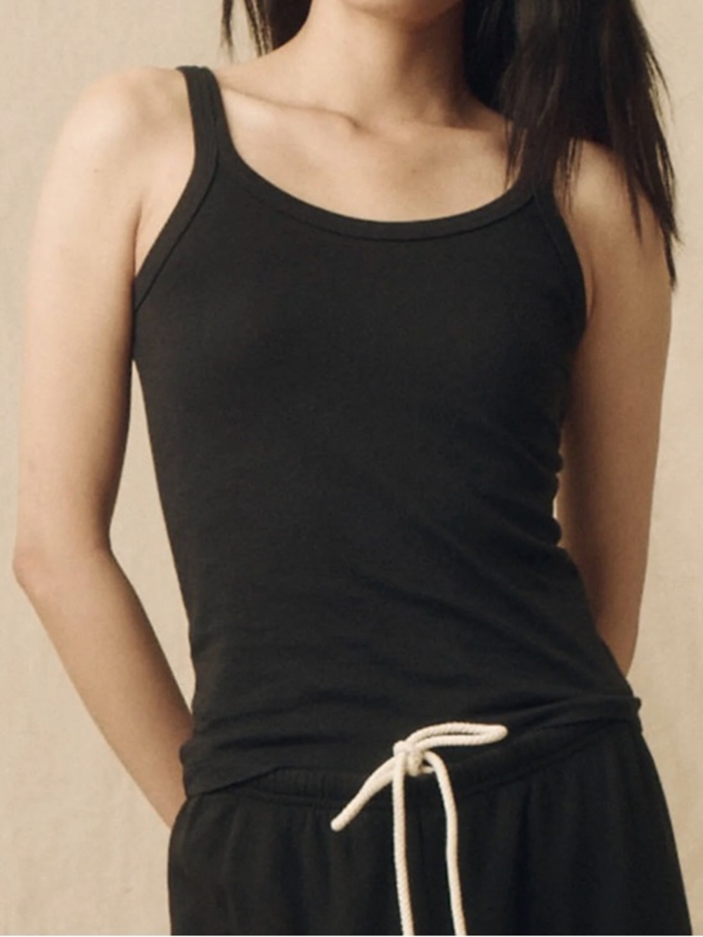 THE GREAT. vintage Inspired Scoop Neck Slim Tank Top Set Bundle 2 Pack SZ 0 - Picture 2 of 10